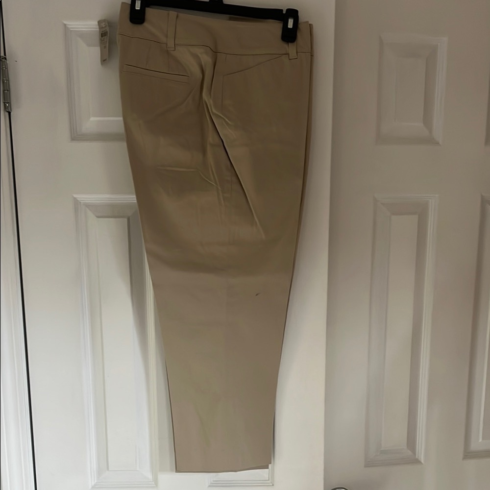 Ann Taylor Tan Ankle Cropped Pants